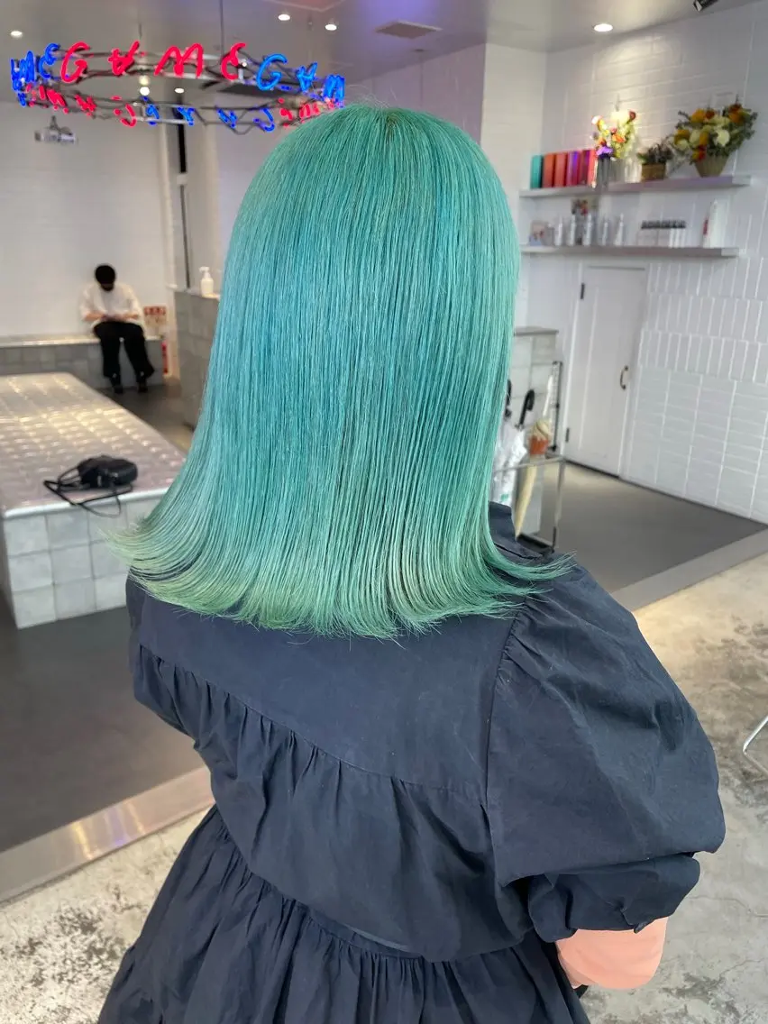 ロング カラー ヘアカラー トリートメント 💫色落ちまで可愛い ブリーチ💫ユウゴのヘアスタイル