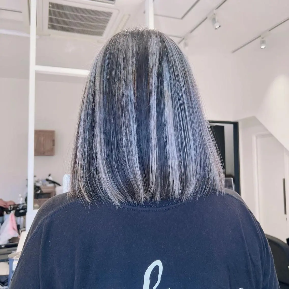 ミディアム カラー ブリーチ ケアブリーチ ハイライトカラー ハイライト 髪質改善 ヘアカラー 福西 洋斗のヘアスタイル