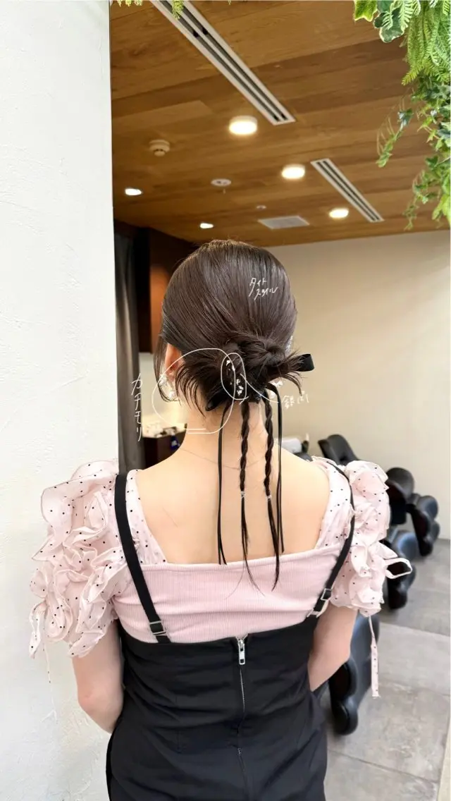 ヘアアレンジ ヘアセット fitするカット♡/ 多幸感/ふうか◠‿◠のヘアスタイル