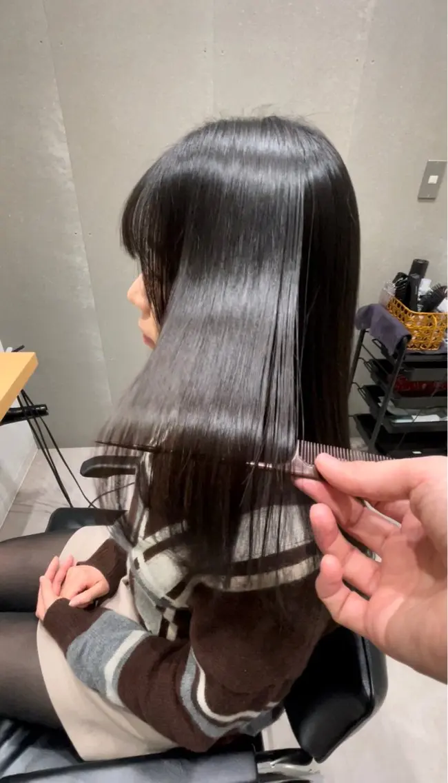 ミディアム 髪質改善 トリートメント トリートメント ヘッドスパ 髪質改善ヘアケア 艶髪特化/上田のヘアスタイル