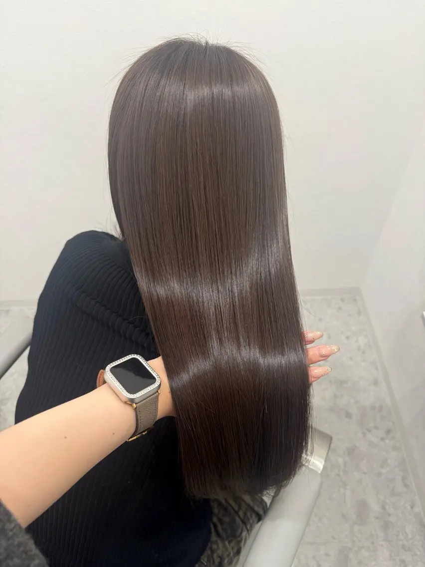 ロング カラー 髪質改善 トリートメント カット ヘアカラー トリートメント 💎縮毛矯正/透明感 カラー💎椎葉みひろのヘアスタイル