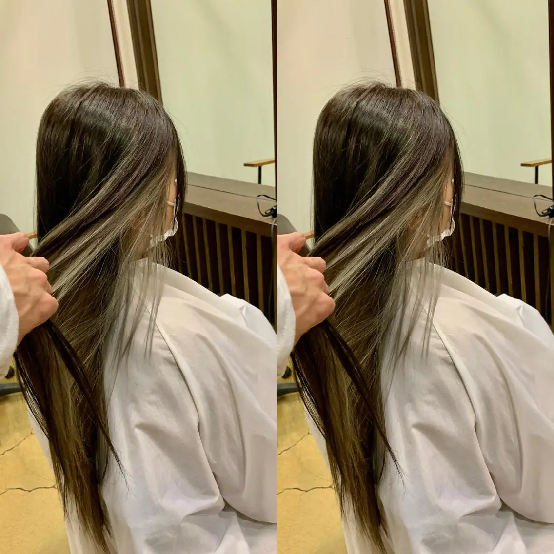 ロング カラー 北原 練のヘアスタイル