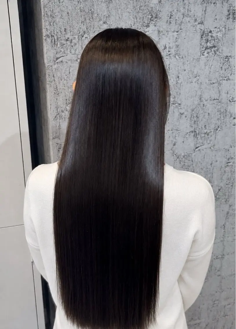 ロング カラー 縮毛矯正 ✨髪質改善カラー✨ ななみのヘアスタイル