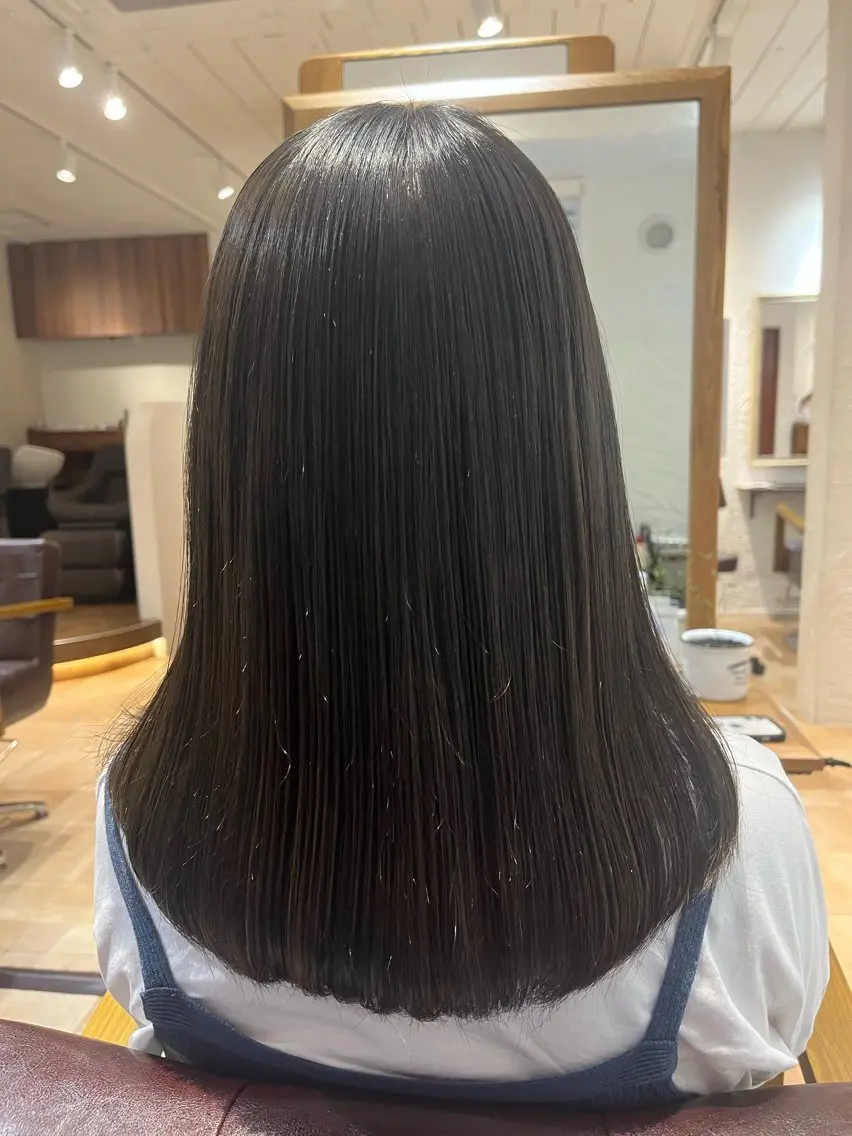 ミディアム カラー カット 縮毛矯正 トリートメント 🌈透明感カラー🌈 🌟吉田祐介🌟のヘアスタイル