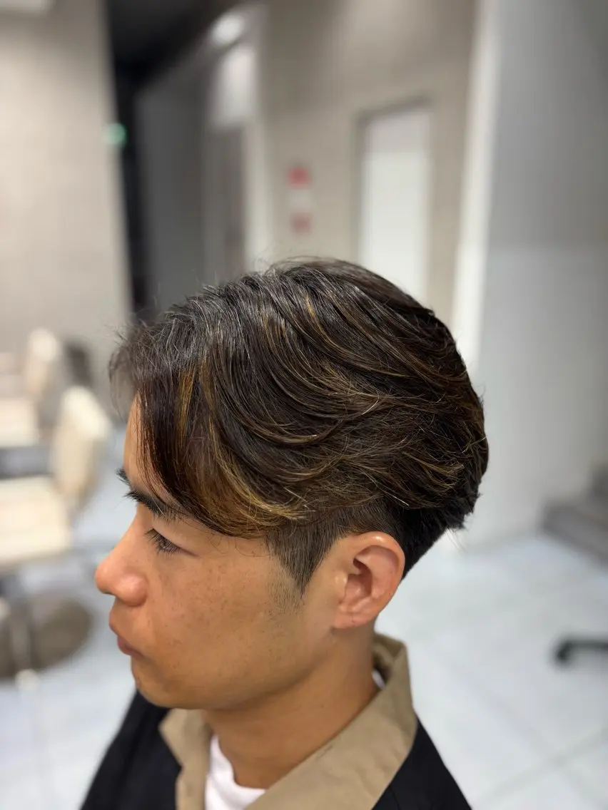 ショート パーマ メンズ カット パーマ メンズ特化韓国風 パーマスタイル/りんのヘアスタイル
