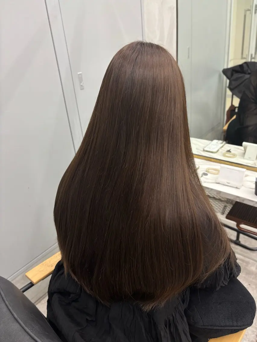 ロング カット ヘアカラー トリートメント 西山奈那 🎀【zina新宿】のヘアスタイル