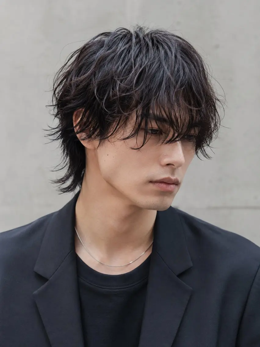 ショート パーマ メンズ メンズパーマ メンズウルフカット ウルフカット カット パーマ トリートメント 🔮メンズ縮毛矯正 メンズパーマ💎竹永のヘアスタイル