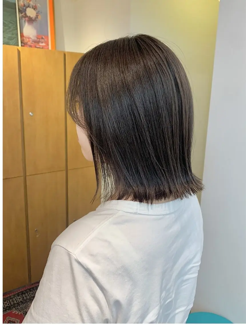 ショート カラー ベージュカラー ブラウンカラー ブラウンベージュ ヘアカラー 立川/ナチュラル/ 透明感カラーYUJIのヘアスタイル