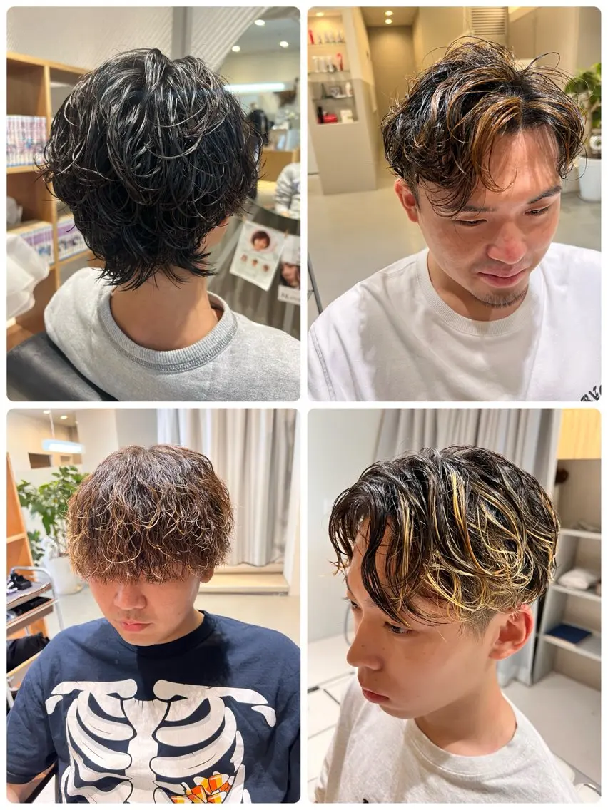 校則、バイト，会社でバレない＋王道メンズパーマ+ケアトリートメント（ナチュラルパーマ、ニュアンスパーマ他）カット込みの写真