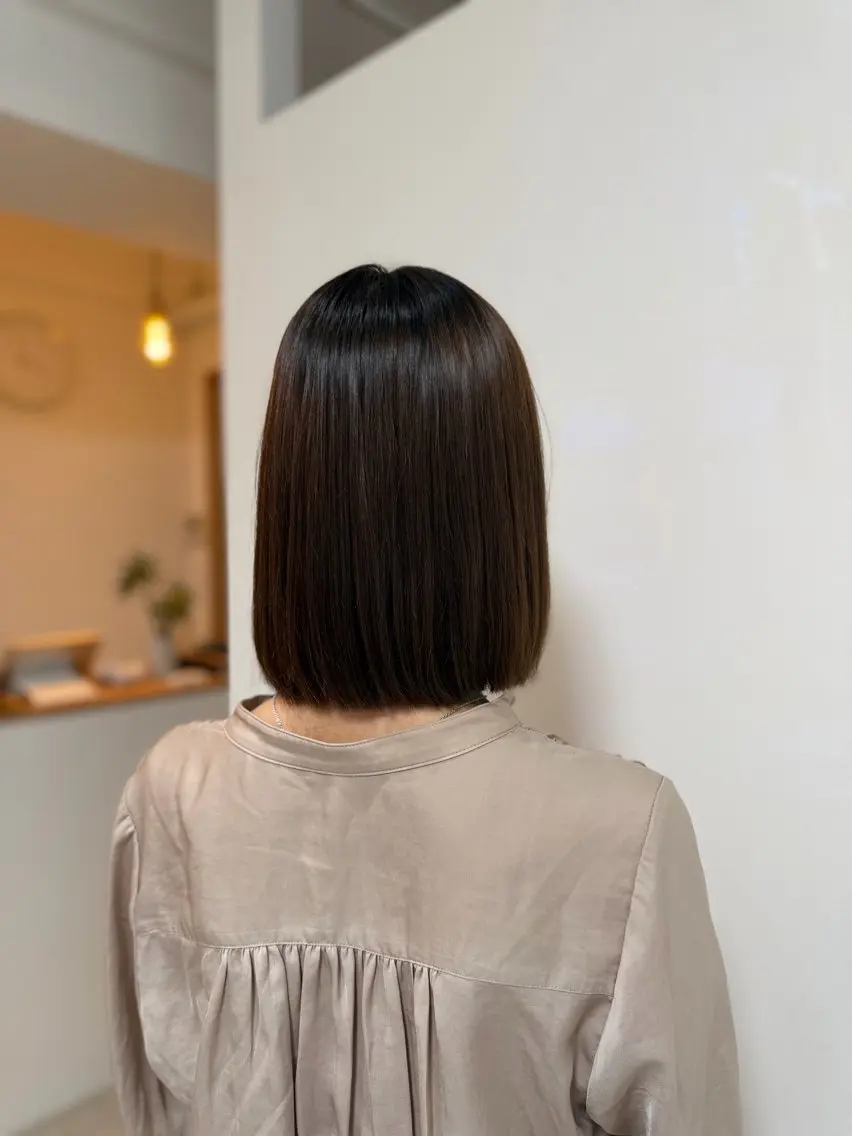 縮毛矯正 トリートメント 💇🏻‍♀️結/ 川崎美容師のヘアスタイル