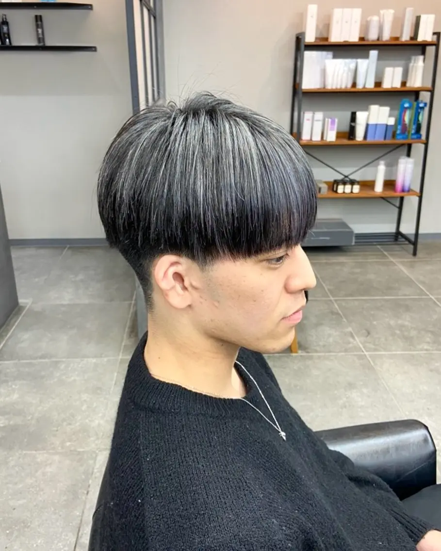 メンズ カット 韓国風・透明感カラー 💫ami💫のヘアスタイル