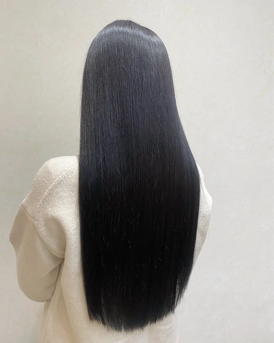 ロング ピンクブラウン 縮毛矯正 N°+aero 😊れいか😊のヘアスタイル