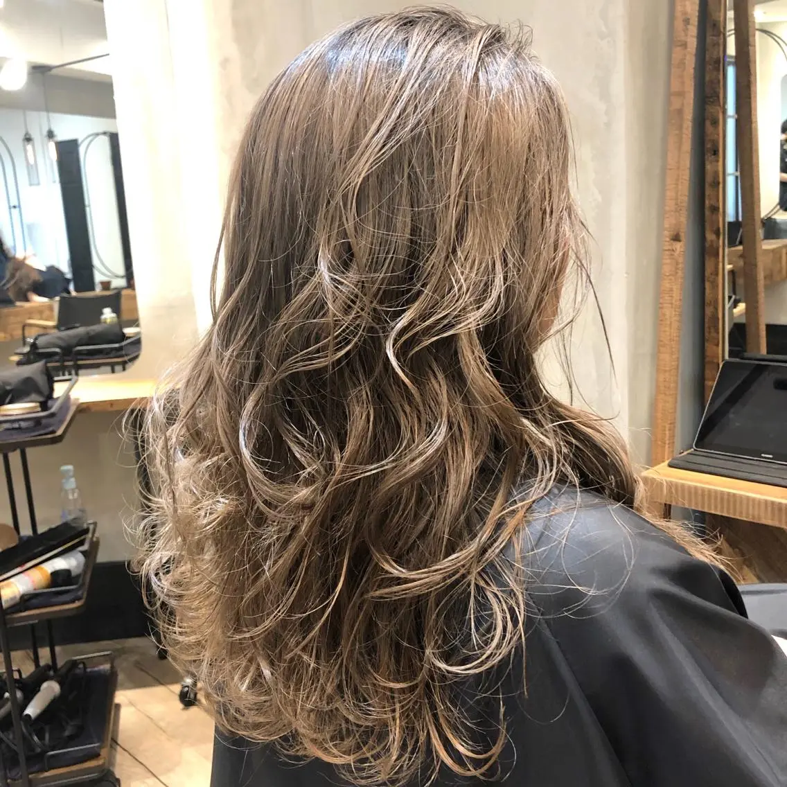 ミディアム カラー 韓国ヘア 店長NEGIのヘアスタイル