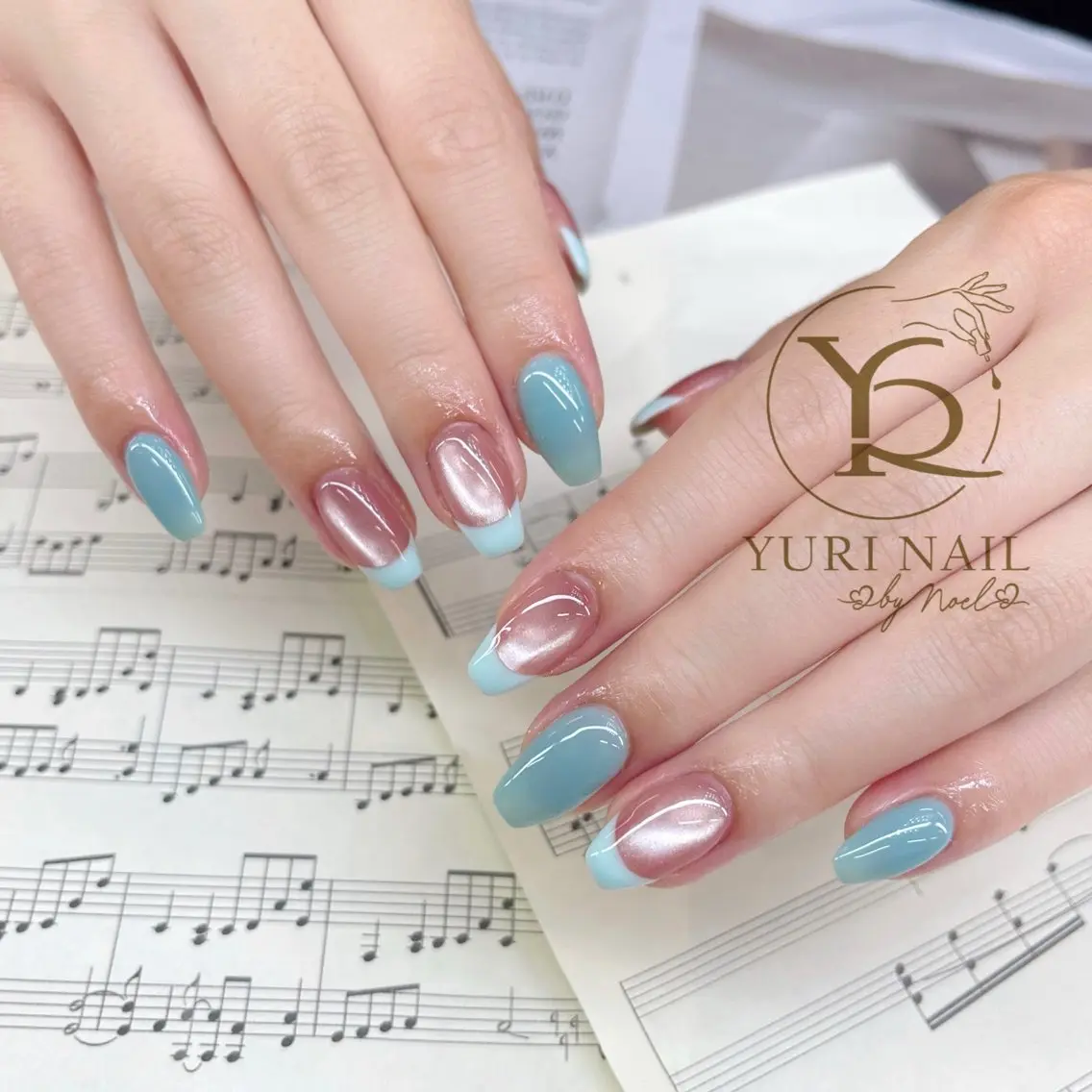 ネイル チークネイル フットネイル フレンチネイル グラデーション キラキラネイル ハンドネイル フットネイル ハンドケア YURI Nail Funabashiのネイルデザイン