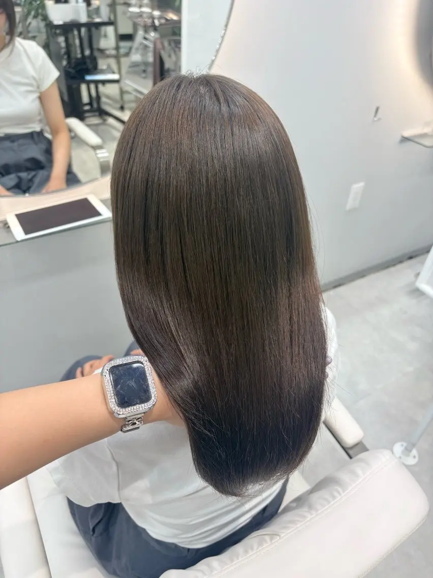 セミロング ヘアカラー トリートメント 透明感カラー / 代官山🎀ねねのヘアスタイル