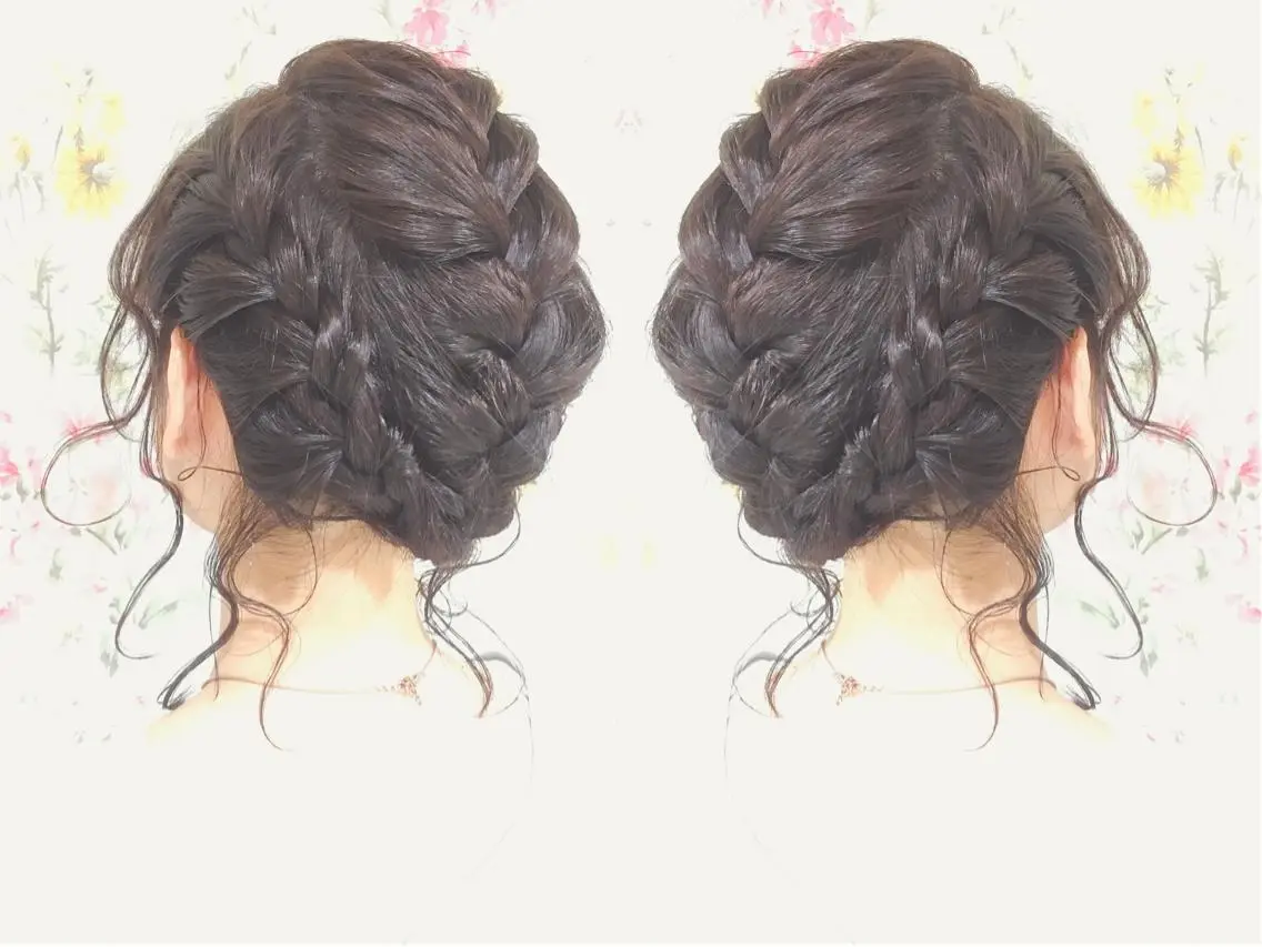 セミロング ヘアアレンジ おくれ毛 ヘアセット 10/4〜産休菊池 栄里奈のヘアスタイル