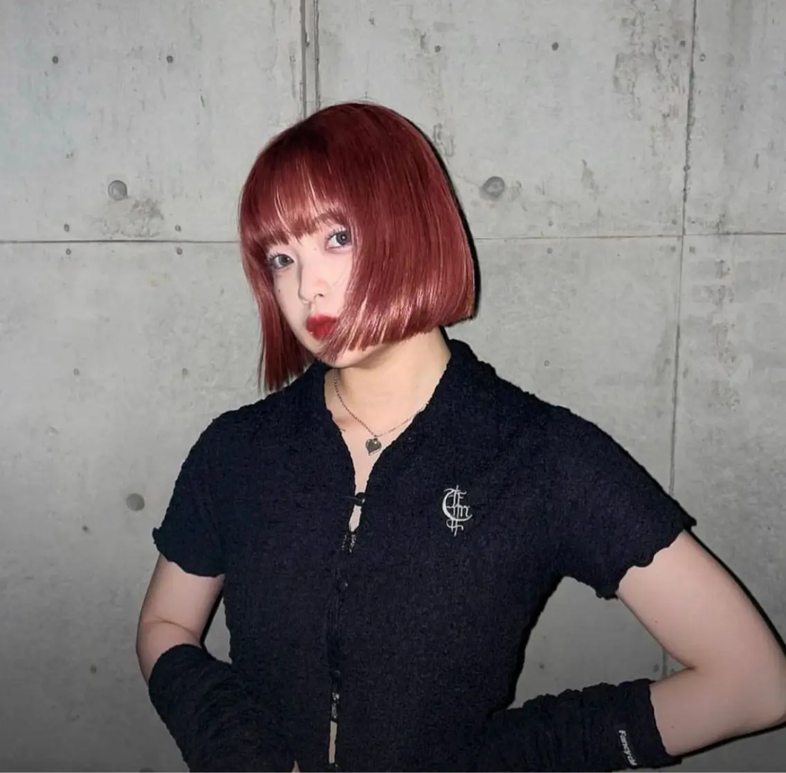 ショート カラー ブリーチ トリートメント ヘアカラー 韓国ボブ/ハッシュ カットKIRAのヘアスタイル