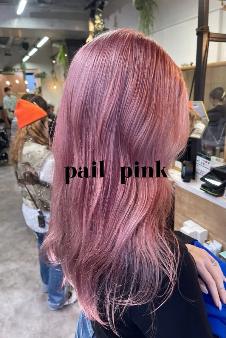 ミディアム カラー ブリーチ ピンクカラー ブリーチ✨/似合わせ カラー🎀/Yuzuのヘアスタイル