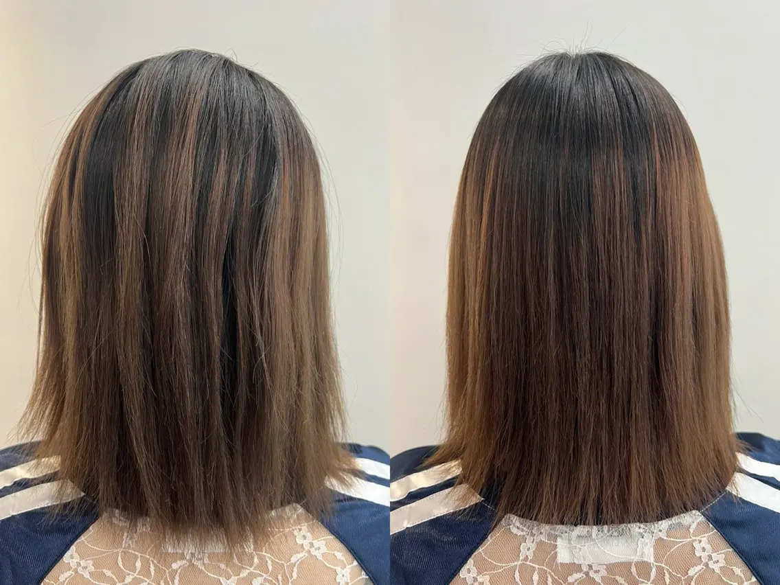 ミディアム パーマ 髪質改善✨縮毛矯正 美髪担当・大西真奈のヘアスタイル