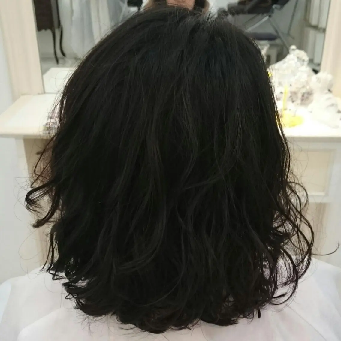 ミディアム パーマ ショート NOAH 篠原のヘアスタイル