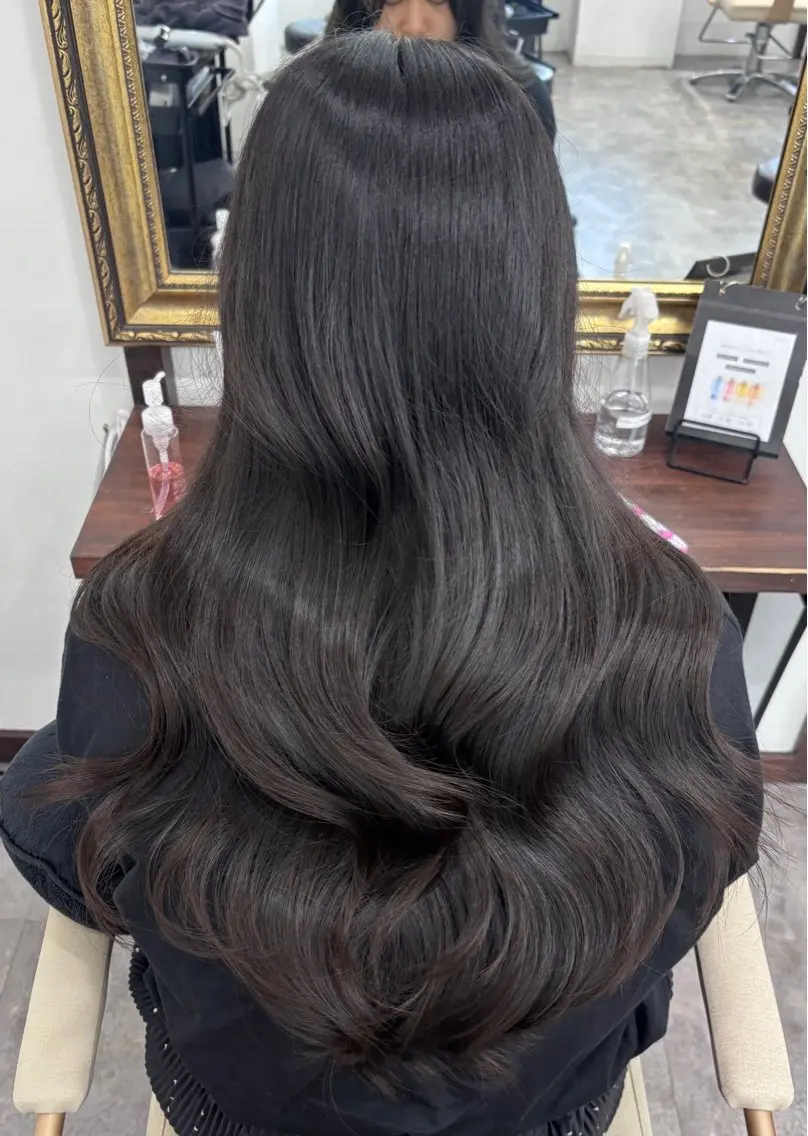 ロング ロング トリートメント トリートメント しまぬき じゅねのヘアスタイル