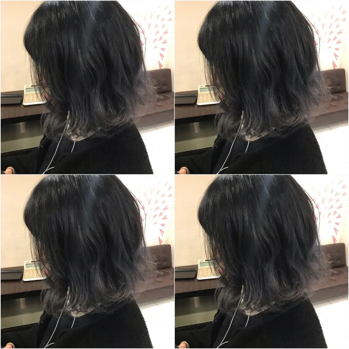 ミディアム カラー パーマ ヘアアレンジ メンズ キッズ ネイル マツエク・マツパ 黒髪 グラデーションカラー グラデーション 神山 昌子のヘアスタイル