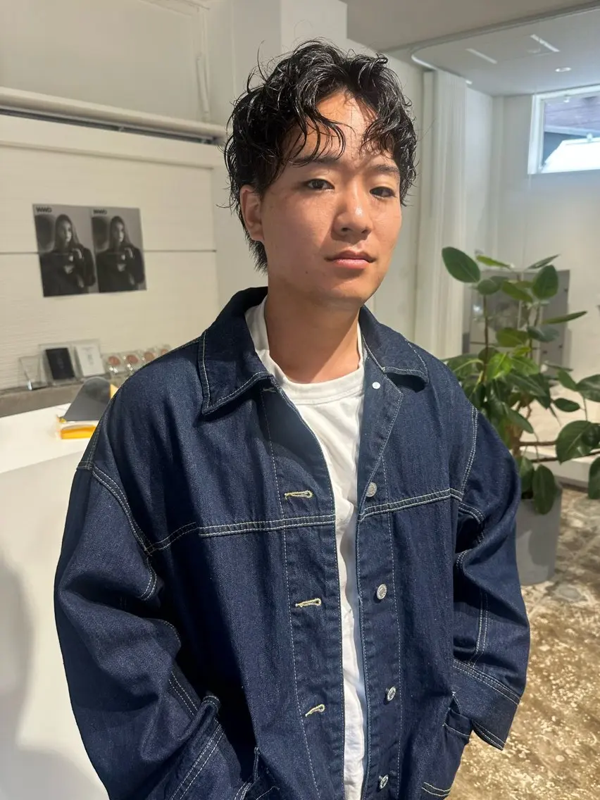 ショート レイヤーカット カット パーマ TAKUYA etoのヘアスタイル