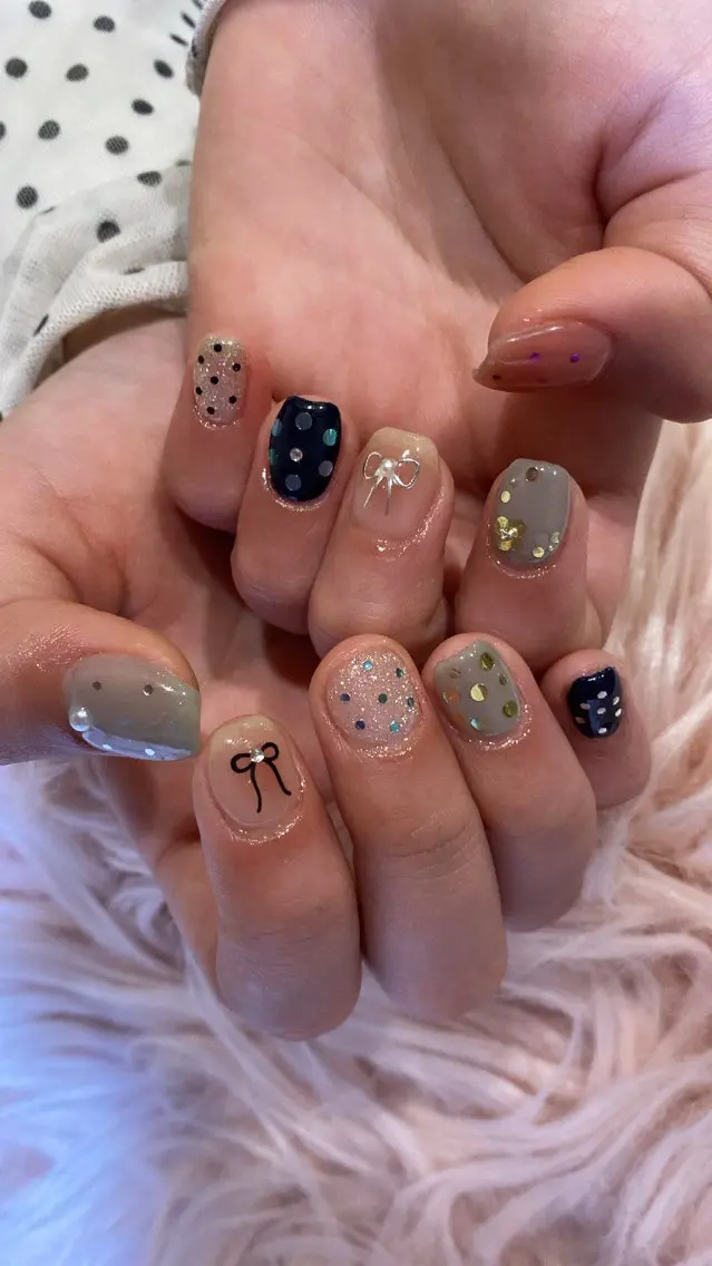 ネイル ハンドネイル crystal ⭐︎ colorのネイルデザイン