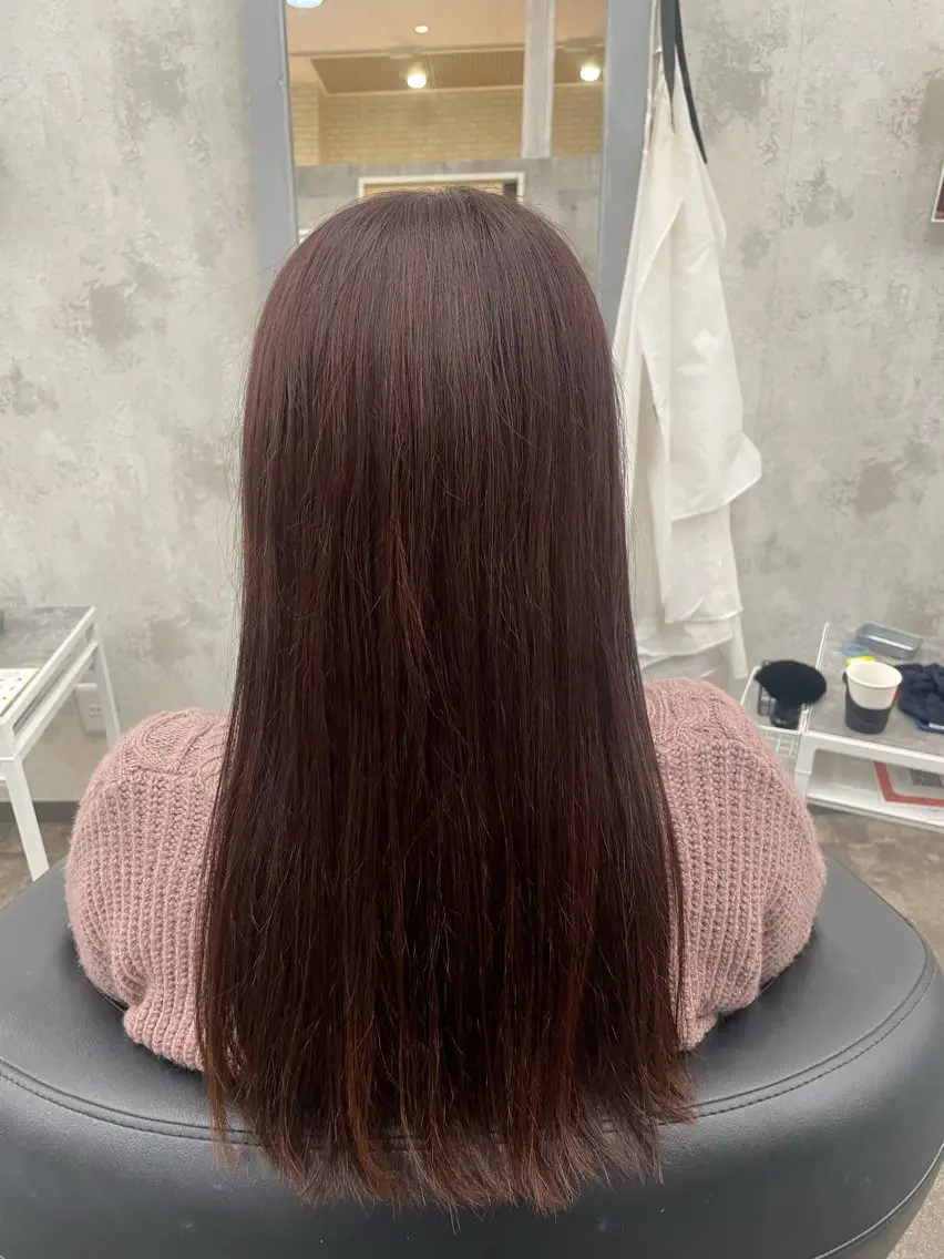 ロング カラー 藤田 麗安のヘアスタイル