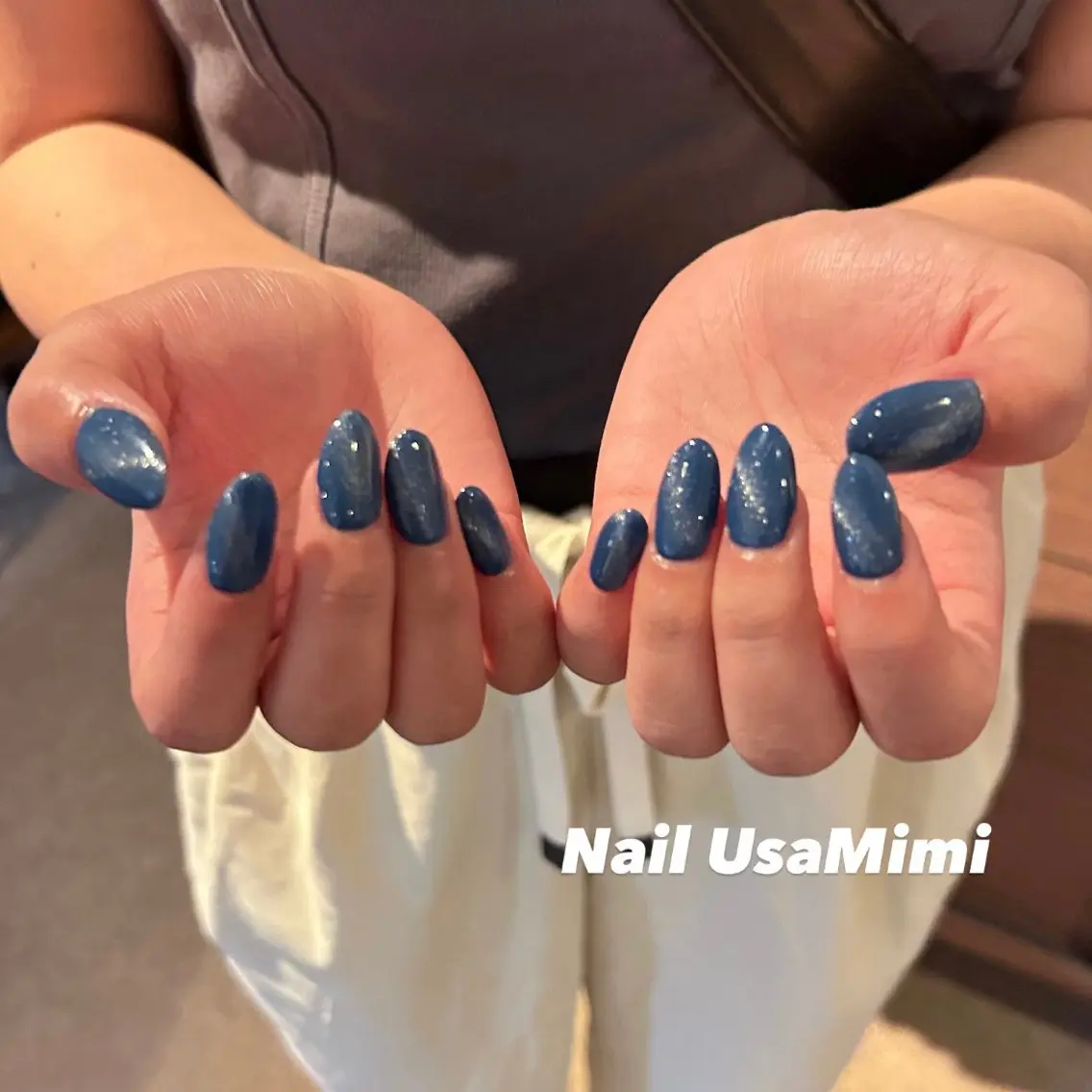 ネイル ジェルネイル マグネットネイル 持ち込み ワンカラーネイル パラジェル 本町ネイルNail UsaMimiのネイルデザイン