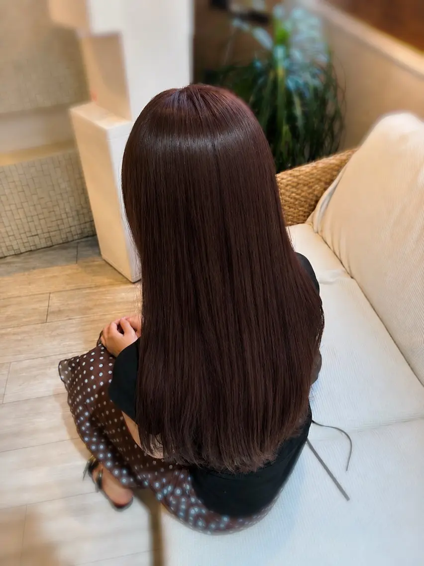 カラー ʜᴀʀᴜɴᴇ💖／ 艶髪、ツヤカラーのヘアスタイル