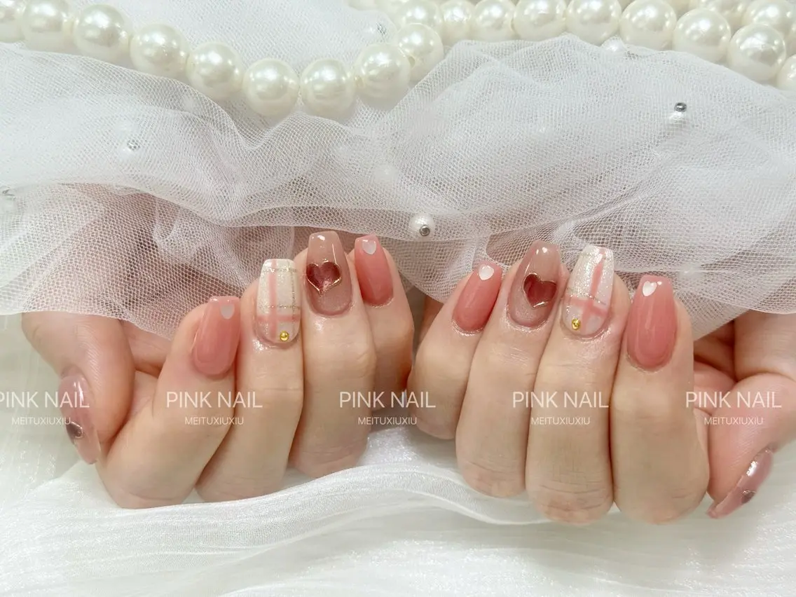 ネイル ハンドネイル pink nailのその他イメージ