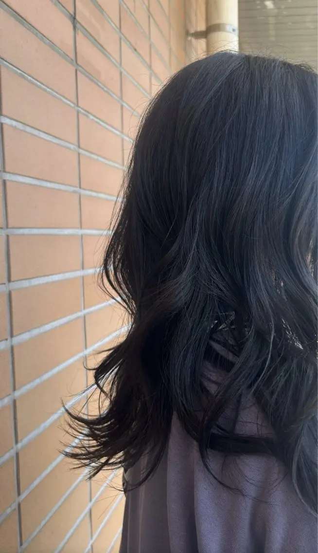 ロング カラー ヘアカラー トリートメント momona english okのヘアスタイル