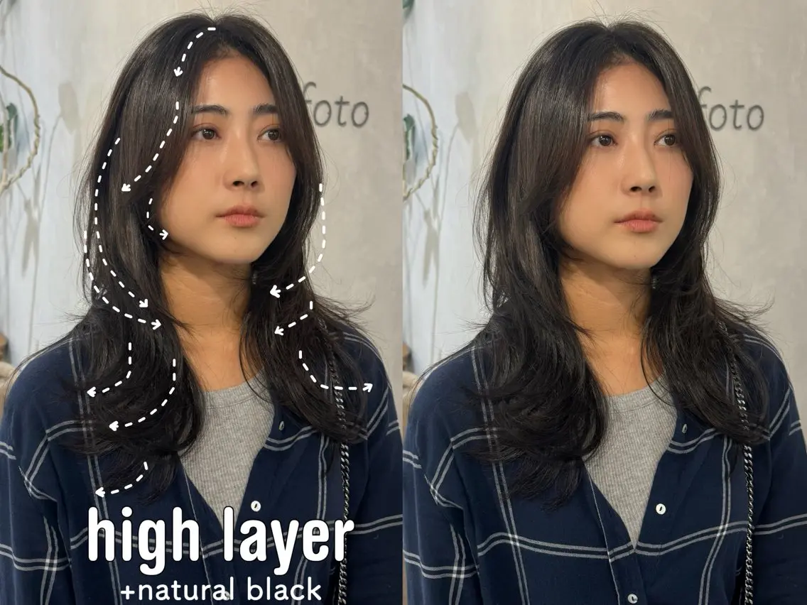 セミロング カット ヘアカラー トリートメント 新宿/顔周りカット +レイヤー=しずく♩のヘアスタイル