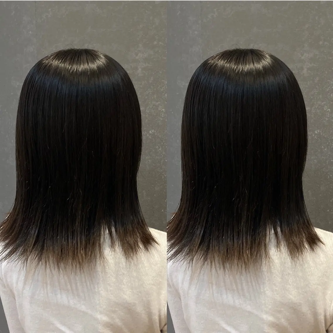 ミディアム カラー 髪質改善 み うのヘアスタイル