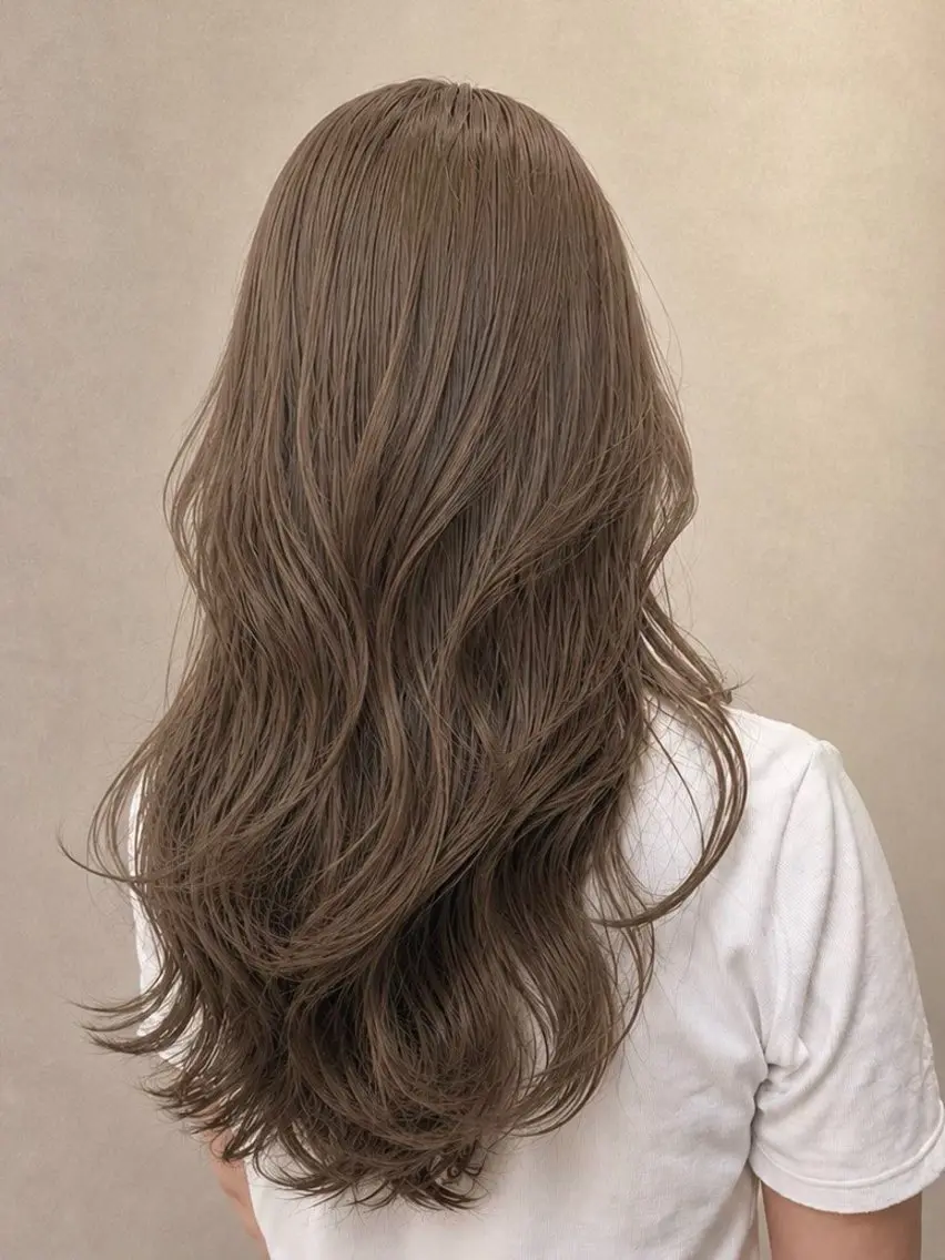 ロング カラー 原園 裕生のヘアスタイル