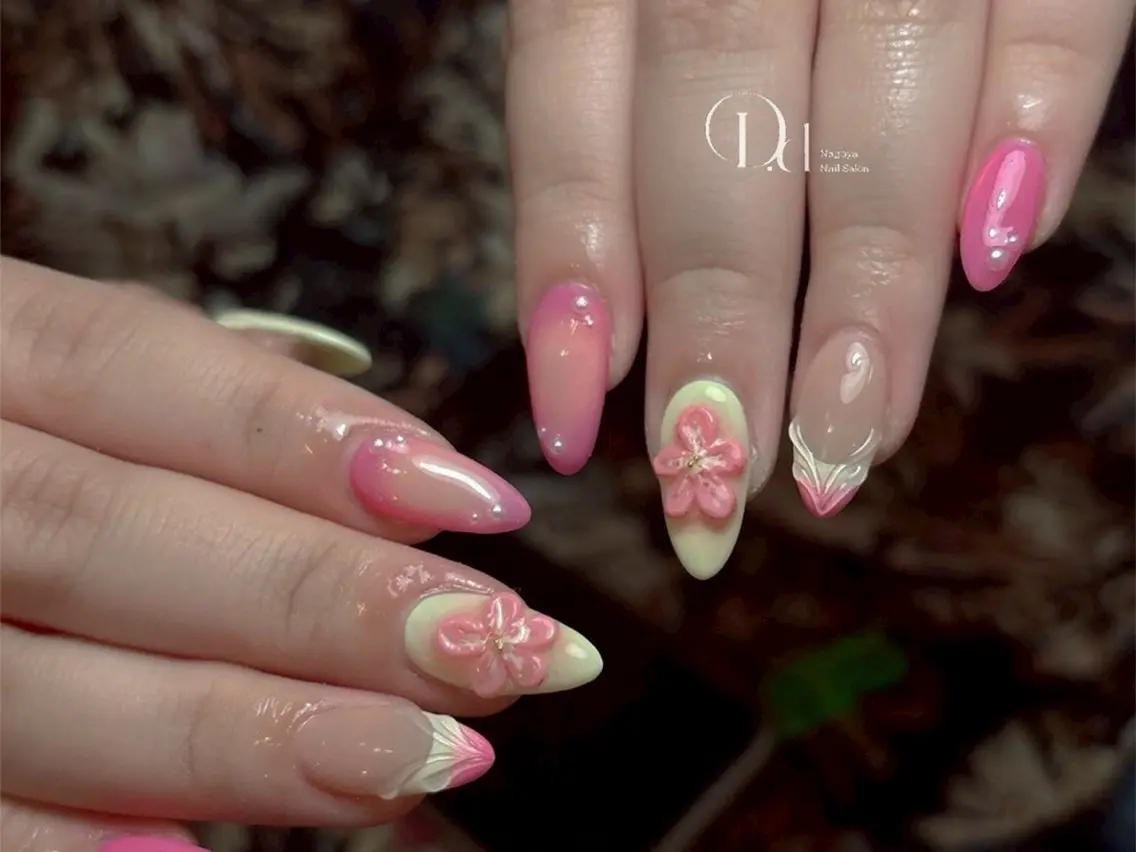 ネイル フットネイル フレンチネイル ジェルネイル ガーリー グラデーション ハンドネイル D.d Nail Moeのネイルデザイン