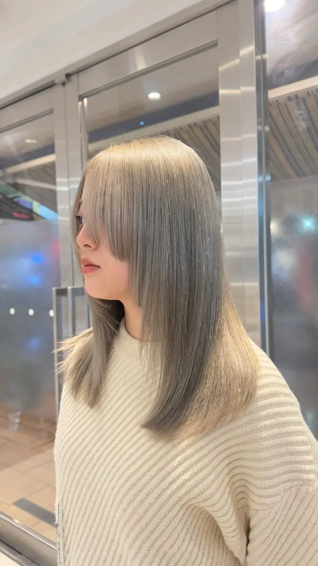 ロング ヘアカラー トリートメント ヘアセット 吉祥寺/koume/ カラー/レイヤーのヘアスタイル