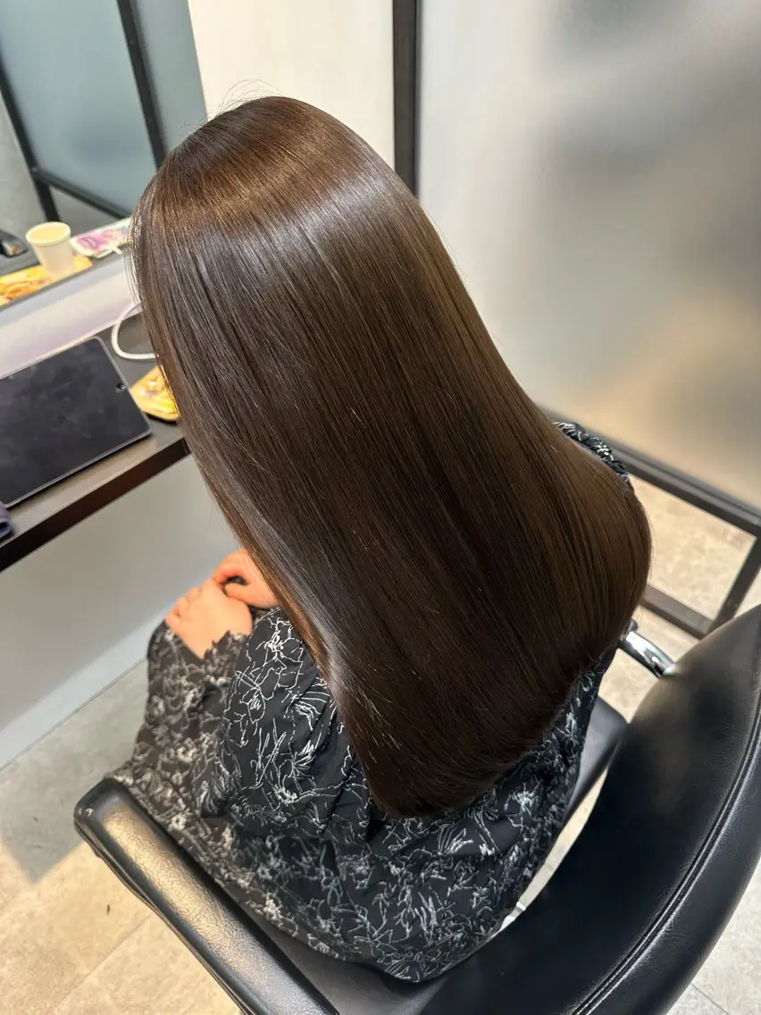 セミロング 髪質改善 トリートメント トリートメント ツヤ髪 ／髪質改善 松岡将太郎のヘアスタイル