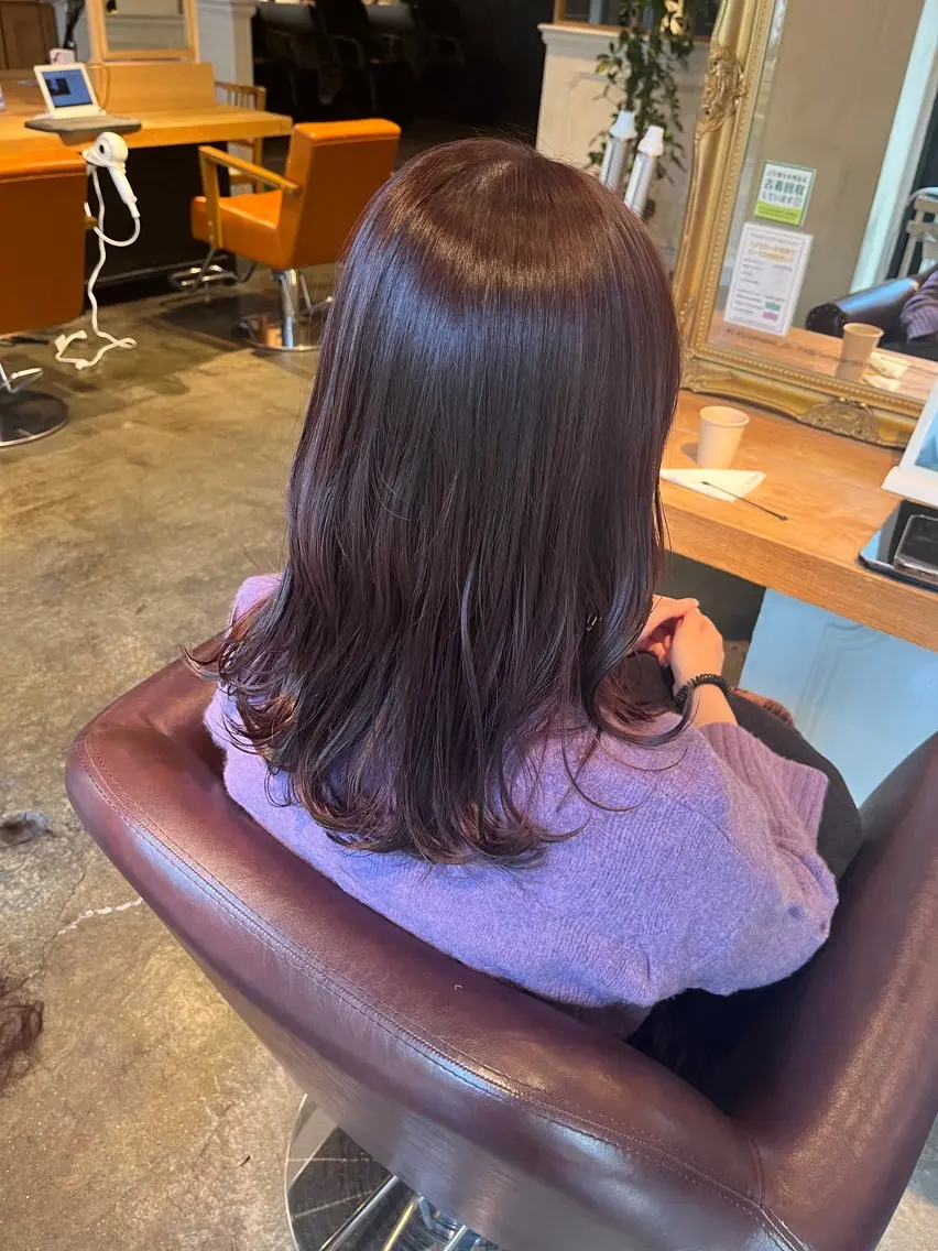 【再来】カラー💇🏼♀️艶トリートメントの写真