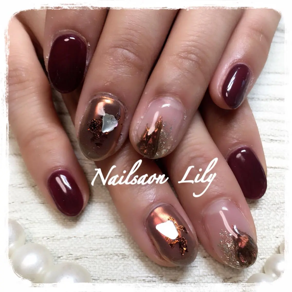ネイル ミラーネイル Lily*nail 🌻Mii🌻のネイルデザイン