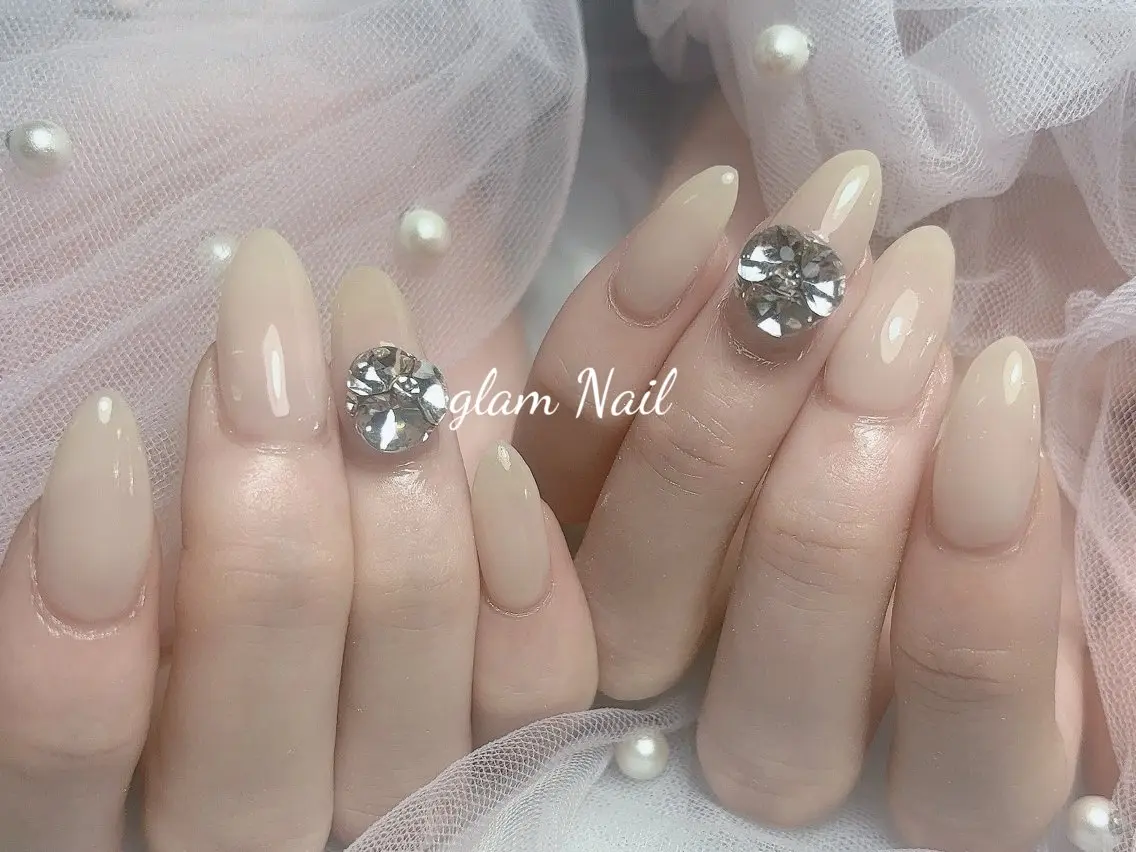 ネイル エツメ💅 長さ出し🎀デザインのネイルデザイン