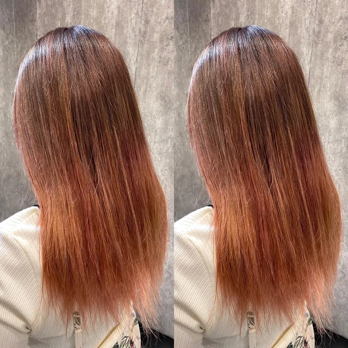 セミロング カラー グラデーションカラー 🤍BLEN 窓🤍のヘアスタイル