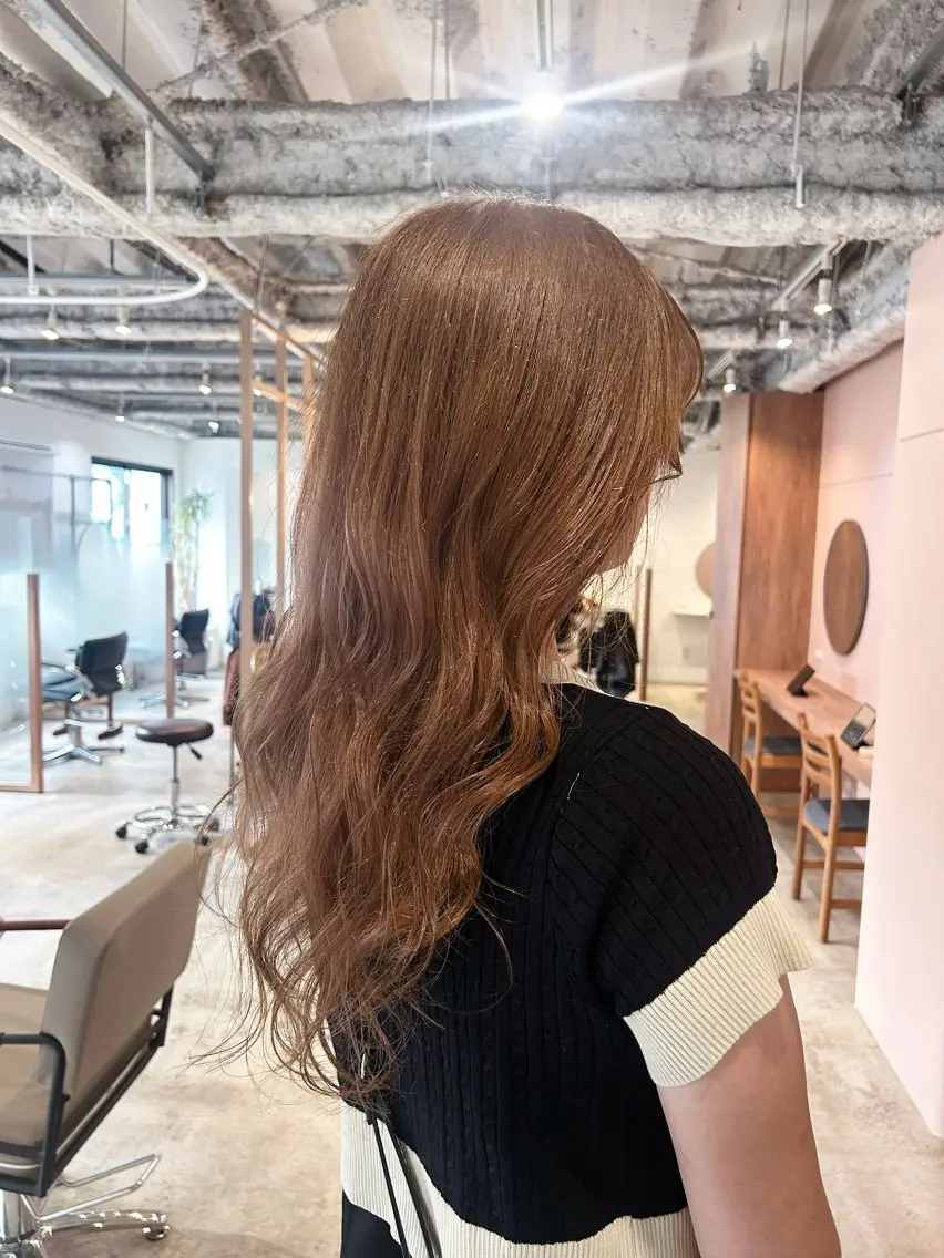 ロング カラー ヘアアレンジ ベージュカラー ミルクティーベージュ 🎀suzuna 透明感colorのヘアスタイル