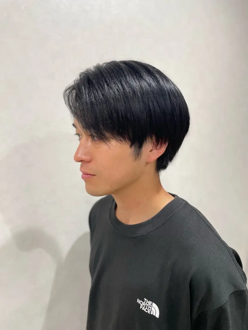 ショート カラー メンズ ブルーカラー 笠間 悠月のヘアスタイル