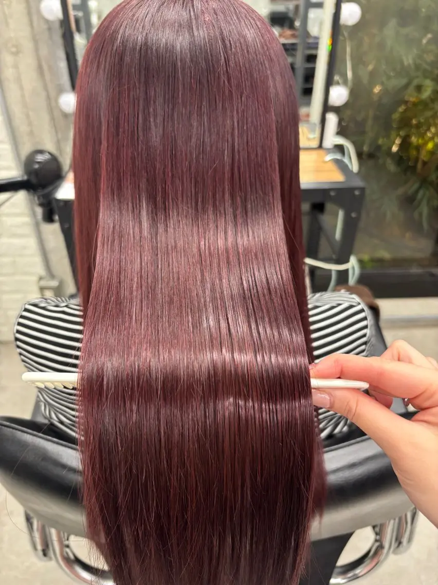 ロング 縮毛矯正 トリートメント ヘアカラー 縮毛矯正 トリートメント 宮尾 星夢のヘアスタイル