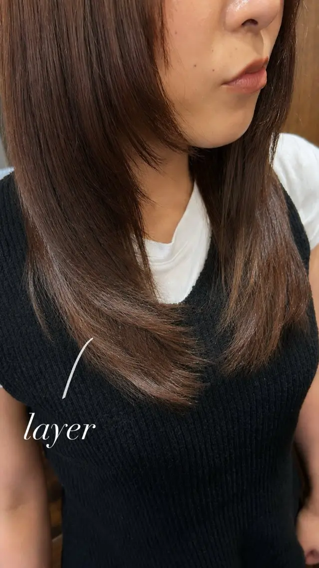 ロング カット 縮毛矯正 💛🌼こんどう ひなた🐥⸒のヘアスタイル
