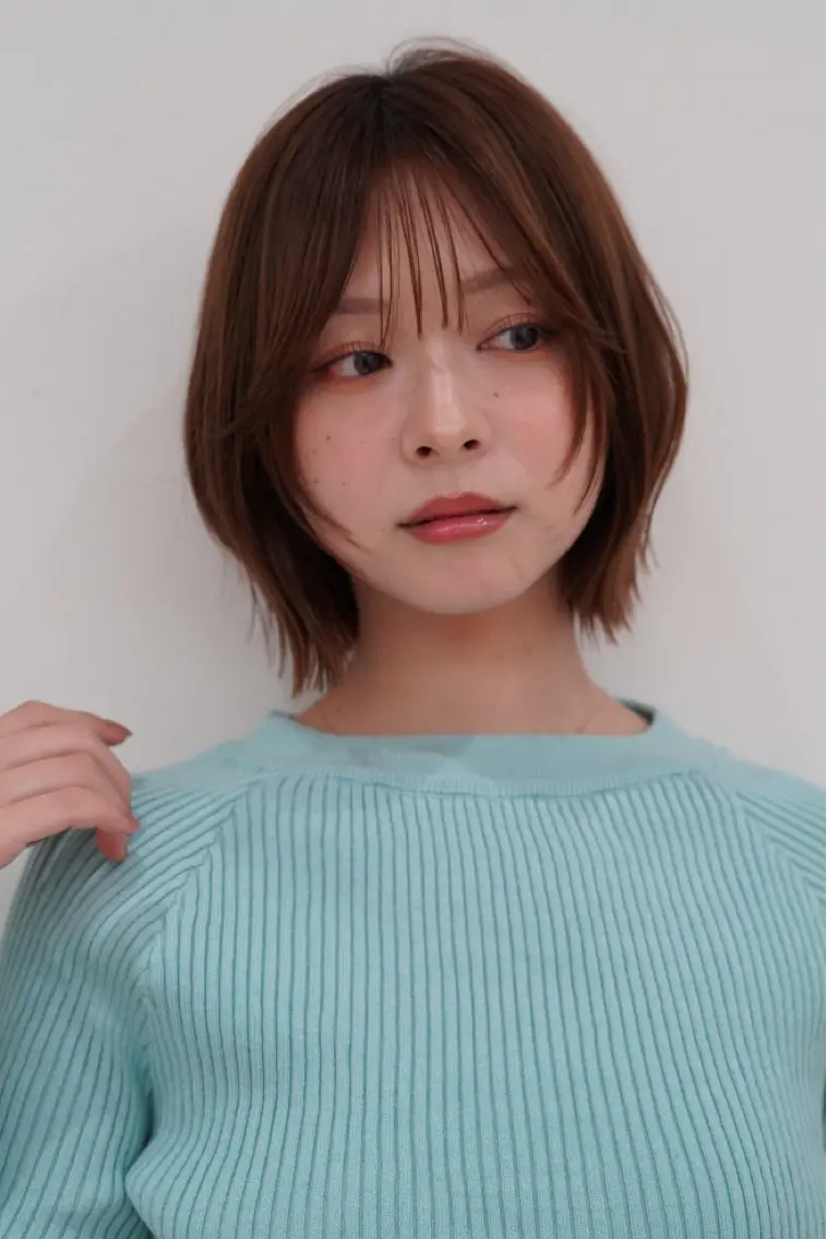 ショート ヘアカラー トリートメント 韓国レイヤー／透明感 カラー🍀*そらのヘアスタイル