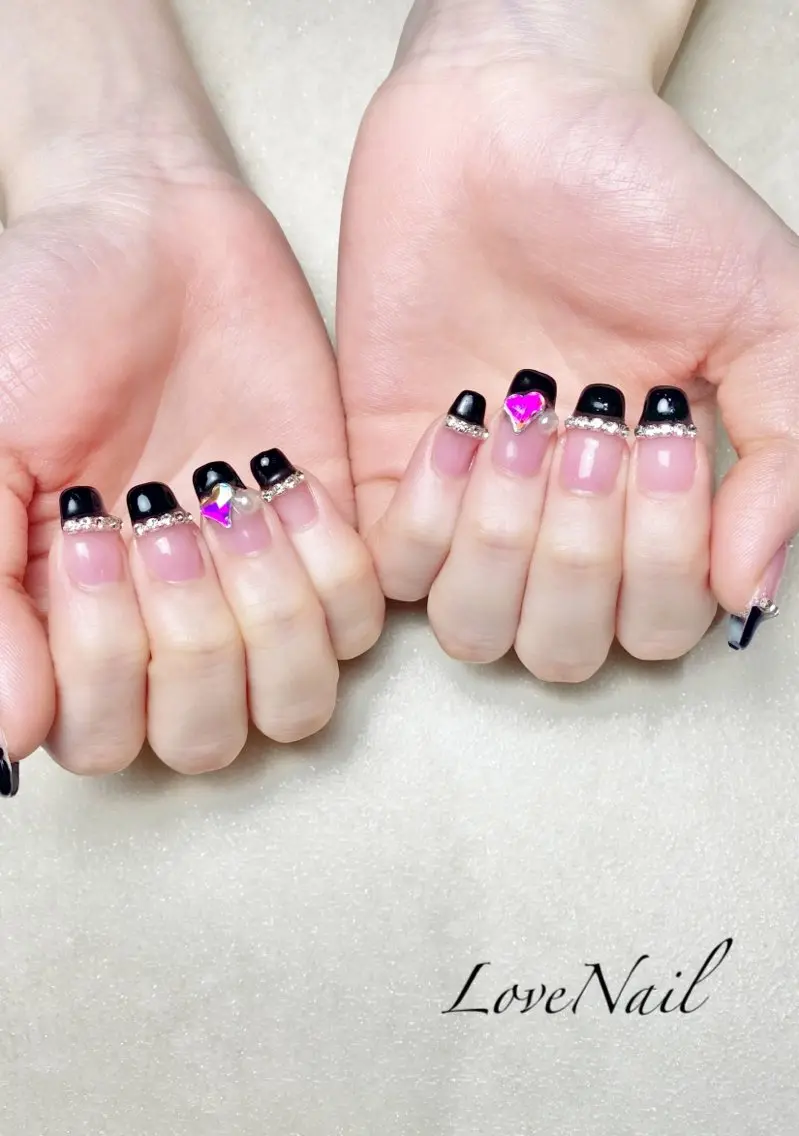 ネイル アートネイル ストーンネイル LoveNail HIROSHIMAのネイルデザイン