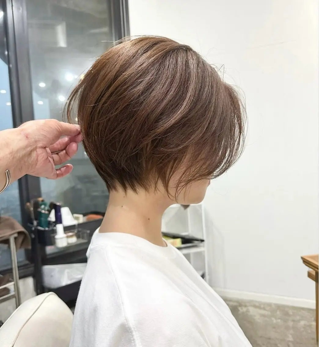 ショート ショートヘア カットモデル୨୧大阪 梅田タカシマリナ♡のヘアスタイル